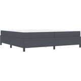  Konstrukcija postelje z vzmetnico Temno siva 200 x 200 cm blago, (5000123717) | Shoptok.si