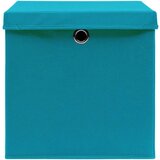  Škatle za shranjevanje s pokrovi 4 kosi baby modre 32x32x32 cm, (20687601) | Shoptok.si