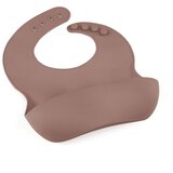 Petite&Mars Silikonski podbradak 6 m+ Take&Match, Velvet Latte | shoptok.hr