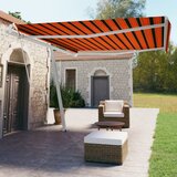 vidaXL Prostostoječa avtomatska tenda 450x350 cm oranžna/rjava Cene