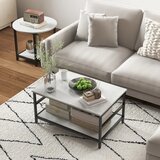  Set stolića za kavu 2 pomoćna stolića mramorni izgled podesive noge čelik crno/bijelo | shoptok.hr