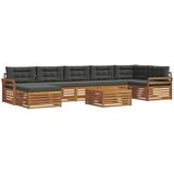  Set vanjskih sofa 8 kom. Prirodna i antracit | shoptok.hr