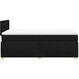  Krevet box spring s madracem crni 120 x 190 cm od tkanine | shoptok.hr