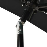  Vrtni suncobran s 3 razine i aluminijskim stupom 2 x 2 m crni | shoptok.hr