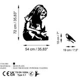 Opviq Zidna dekoracija Banksy Metal 07, 54x72 cm, 1,5 mm, Crna | Eponuda.ba