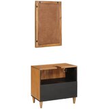  Set namještaja za kupaonicu Zidne 2 pcs Smeđa Konstruirano drvo | shoptok.hr