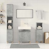 vidaXL 3-dijelni set kupaonskog namještaja siva boja betona drveni | shoptok.hr