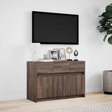 TV ormarić s LED svjetlima boja hrasta 91x34x61 cm drveni | Eponuda.ba