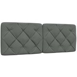 vidaXL Vzglavna stranica temno siva 120 cm blago Cene