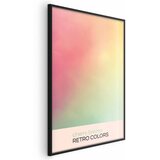  Plakat - Cherry Breeze - Pastel Gradient in Soft Retro Colors 40x60 Crni okvir | shoptok.hr