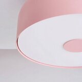 Sollux Rožnata jeklena stropna svetilka ø 30 cm Omiq – | Shoptok.si