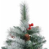  Umjetno božićno drvce S LED lampica Zelena i bijela 180 cm - 180 cm s LED-ima i plavim kuglicama | shoptok.hr