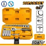 set gedora HKTS14201 20 kom 1/4” industrial