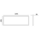  LED nadgradni panel BRISBANE LED/36W/230V 4000K 29,5x119 cm beo | Eponuda.com