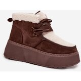 Boto Women's snow boots on platform with fur brown Florivelle | shoptok.hr