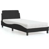  Krevet s madracem crni 90x190 cm baršunasti | shoptok.hr