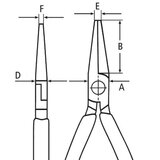Knipex precizna klešta za elektroniku sa okruglim čeljustima 135mm (34 32 130 esd)