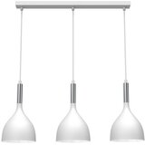  Luster na sajli NOAK 3xE27/15W/230V bela/hrom | Eponuda.com