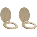  Toaletni pokrov s tiho zaporo 2 pcs Svetla bambusova barva, (5000208008) Cene