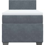 vidaXL Box spring krevet s madracem tamnosivi 90x190 cm baršunasti | shoptok.hr