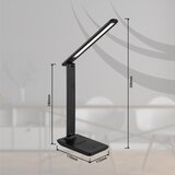 Globo 58439SA - LED dodirni prigušiva, punjiva stona lampa BRIGHTON LED/4W/5V 1800 mAh crna | Eponuda.com
