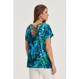 Marisse Blue Floral Pattern Blouse | ePonuda.com