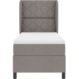  Krevet s uzglavljem i madracem u taupe boji 80x200 cm od tkanine | shoptok.hr
