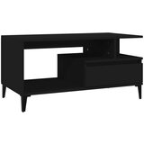  Klubska mizica črna 90x49x45 inženirski les, (20602357) | Shoptok.si