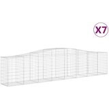  Lučne gabionske košare 7 kom 400x50x80/100 cm pocinčano željezo | shoptok.hr