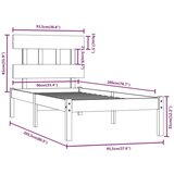  Za krevet od masivnog drva 90 x 200 cm | shoptok.hr