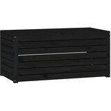  Vrtna kutija crna 101 x 50,5 x 46,5 cm od masivne borovine | shoptok.hr