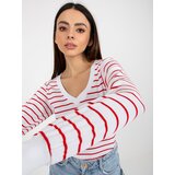 BASIC Feel Good Blouse-RV-BZ-8613.15X-white-red | shoptok.hr