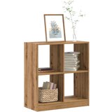 vidaXL Knjižna omara artisan hrast 68,5x32x75 cm inženirski les Cene