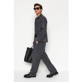 Trendyol Men's Gray Wide Leg Wide Fit Baggy Cachet Thick Winter Trousers Cene