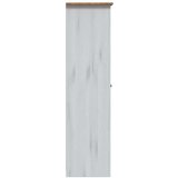 3 Ormar od borovine s vrata bijeli 118 x 50 x 171,5 cm Panama | shoptok.hr