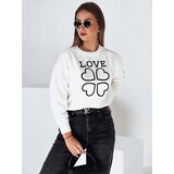 DStreet Sweter damski z nadrukiem CLOVER biały | Shoptok.si