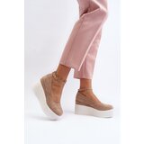 Boto Women's Beige Wedge Espadrilles Malla | ePonuda.com