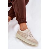 Boto Low Women's Sports Shoes Made Of Eco Leather Gold-Beige Iladira | Shoptok.si