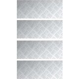  Aluminijaste šahovnice 4 kosa Protizdrsna 50x20 cm, (22014840) | Shoptok.si