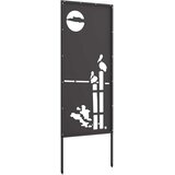  Privatnost u vrtu Crna 50 x 140 cm Hladno valjana čelična | shoptok.hr