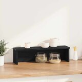  Kuhinjski stalak za slaganje crni 60x15x16 cm konstruirano drvo | shoptok.hr