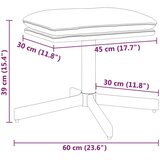  Stolček za noge rjav 60x60x36 cm blago in umetno usnje, (20767208) | Shoptok.si
