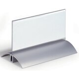 Durable Namizna tablica za ime, akril z aluminijastim podstavkom, VxŠ 61 x 150 mm, DE 12 kosov | Shoptok.si