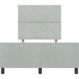 vidaXL Krevetna Okvir Svjetlosiva 120x200 cm Baršun | shoptok.hr