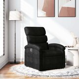 vidaXL Naslanjač iz črnega blaga | Shoptok.si
