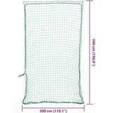 vidaXL Mreža za prikolico z elastično vrvjo zelena 5x3 m PP | Shoptok.si