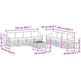  Set vanjskih sofa 9 kom. Prirodna i antracit | shoptok.hr