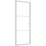  Unutarnja vrata 83 x 201,5 cm Bijela od ESG stakla i aluminija | shoptok.hr