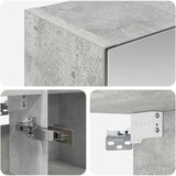  Kupaonski ormar s ogledalom Betonski sivi 80 x 14.5 x 70 cm | shoptok.hr