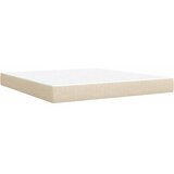  Krevet s oprugama i madracem krem 180x200 cm od tkanine | shoptok.hr